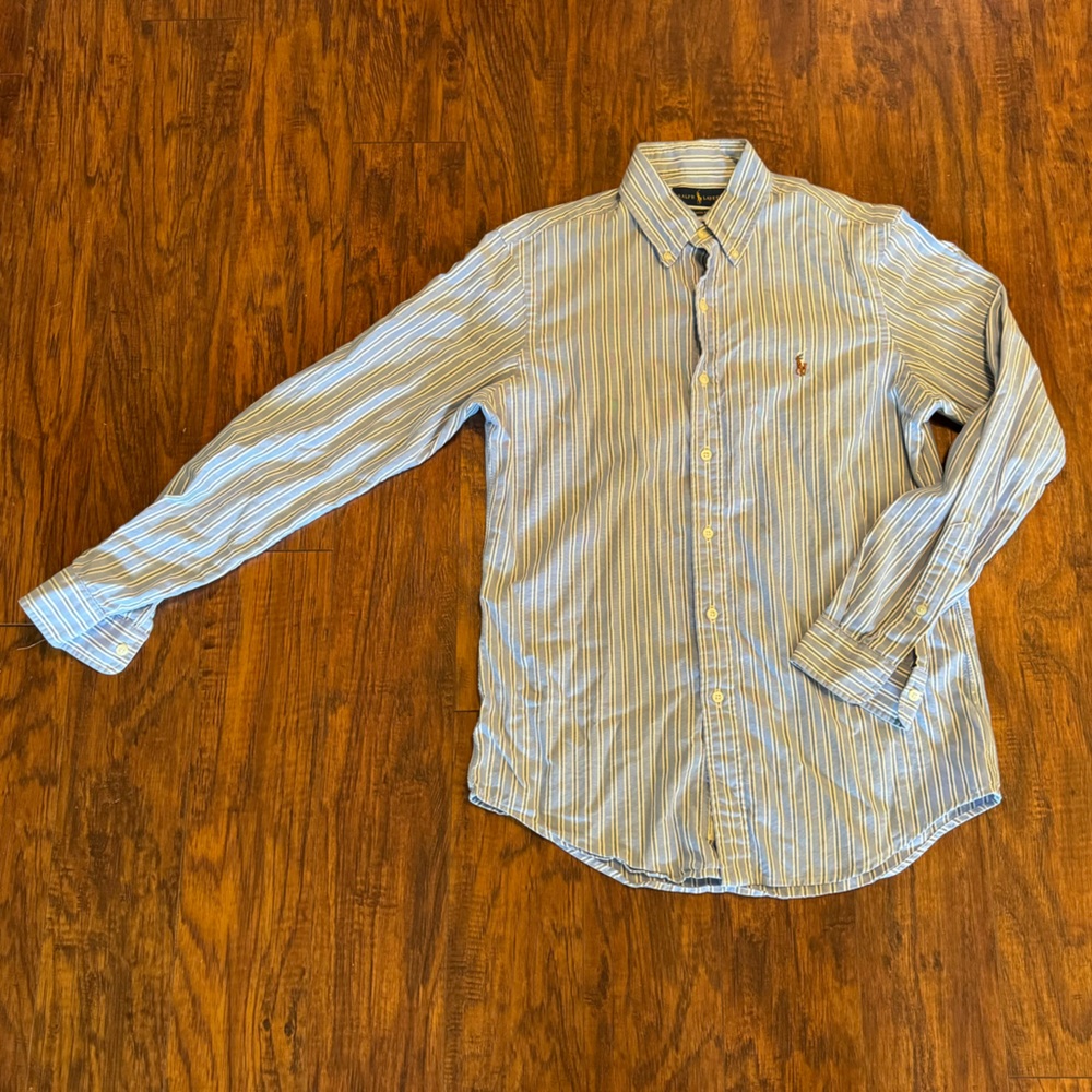 Polo by Ralph Lauren Striped Oxford Shirt Small S Classic Fit
